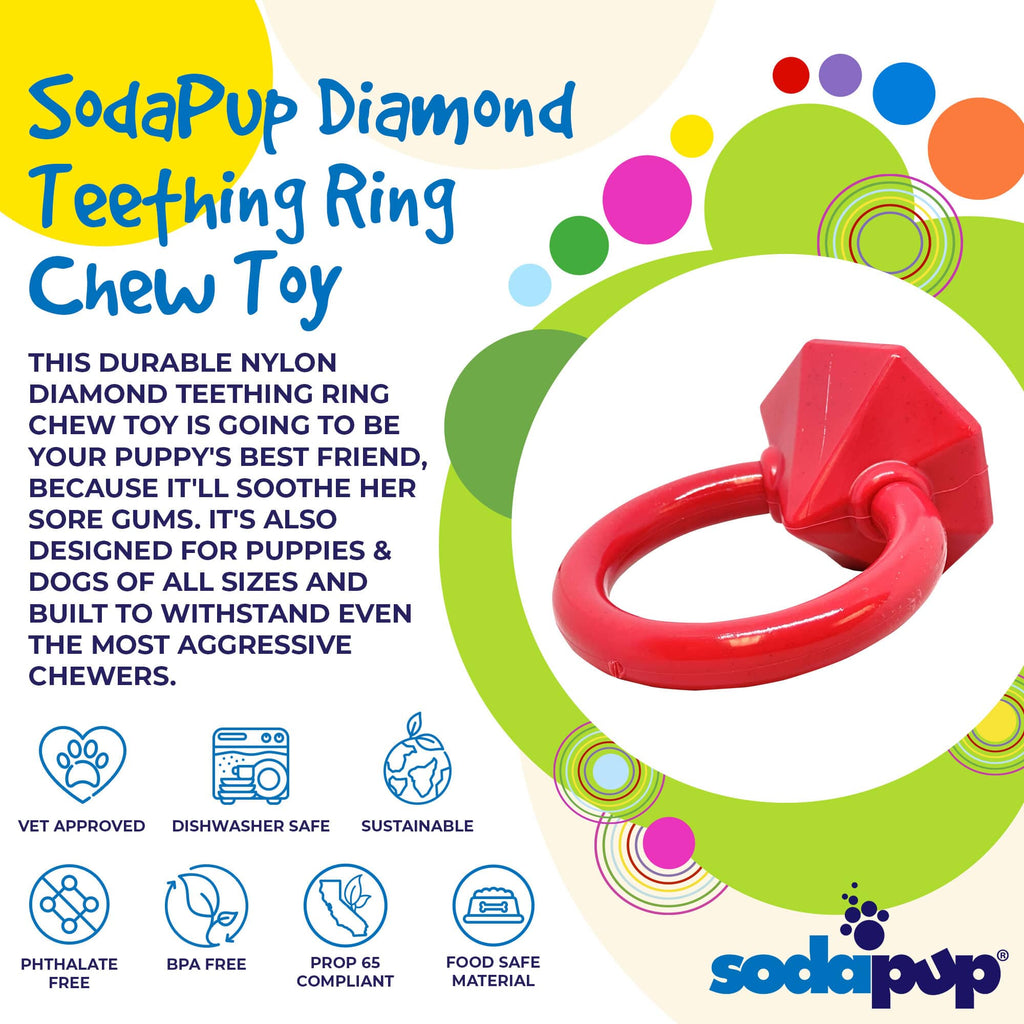 Diamond Ring Nylon Teething Ring for Puppies | USA Made