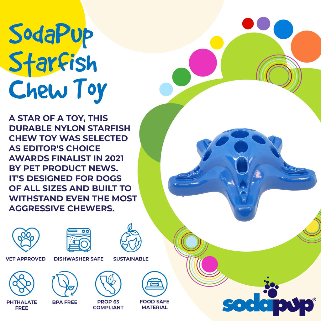 Starfish Nylon Dog Chew Toy for Aggressive Chewers | USA Made