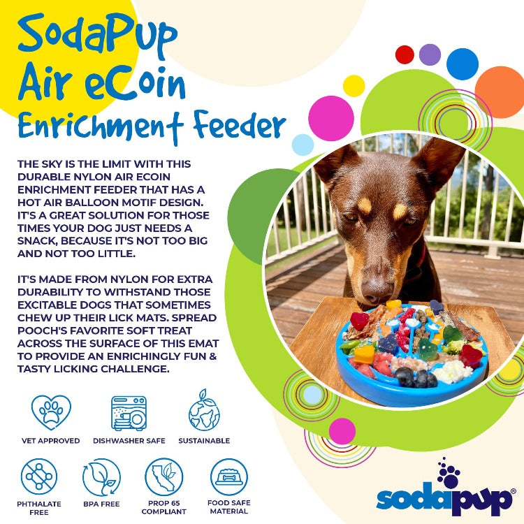 Air Nylon eCoin Lick Mat for Dogs - Durable Enrichment Toy | USA Made