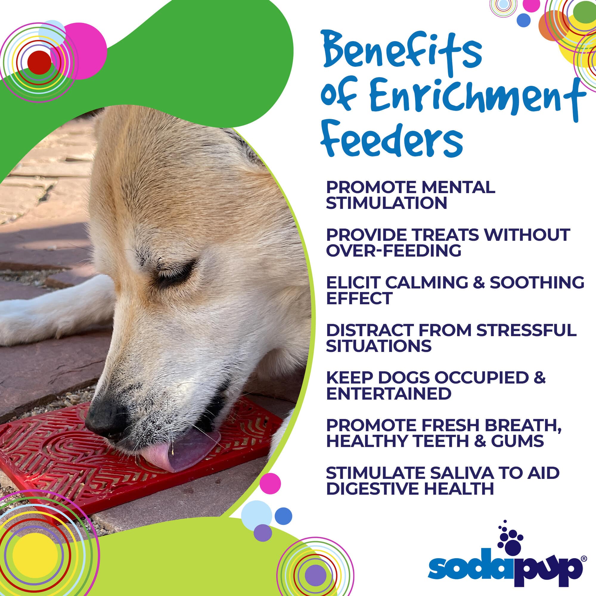Love eMat - Enrichment Lick Mat for Dogs and Cats| Heart Design | USA Made
