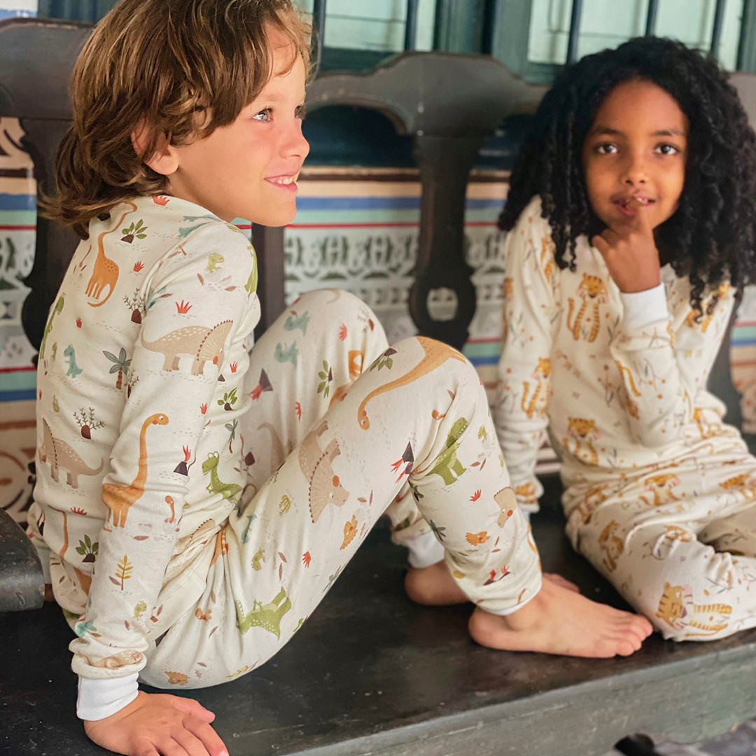 Boys Dinosaur Organic Pajamas