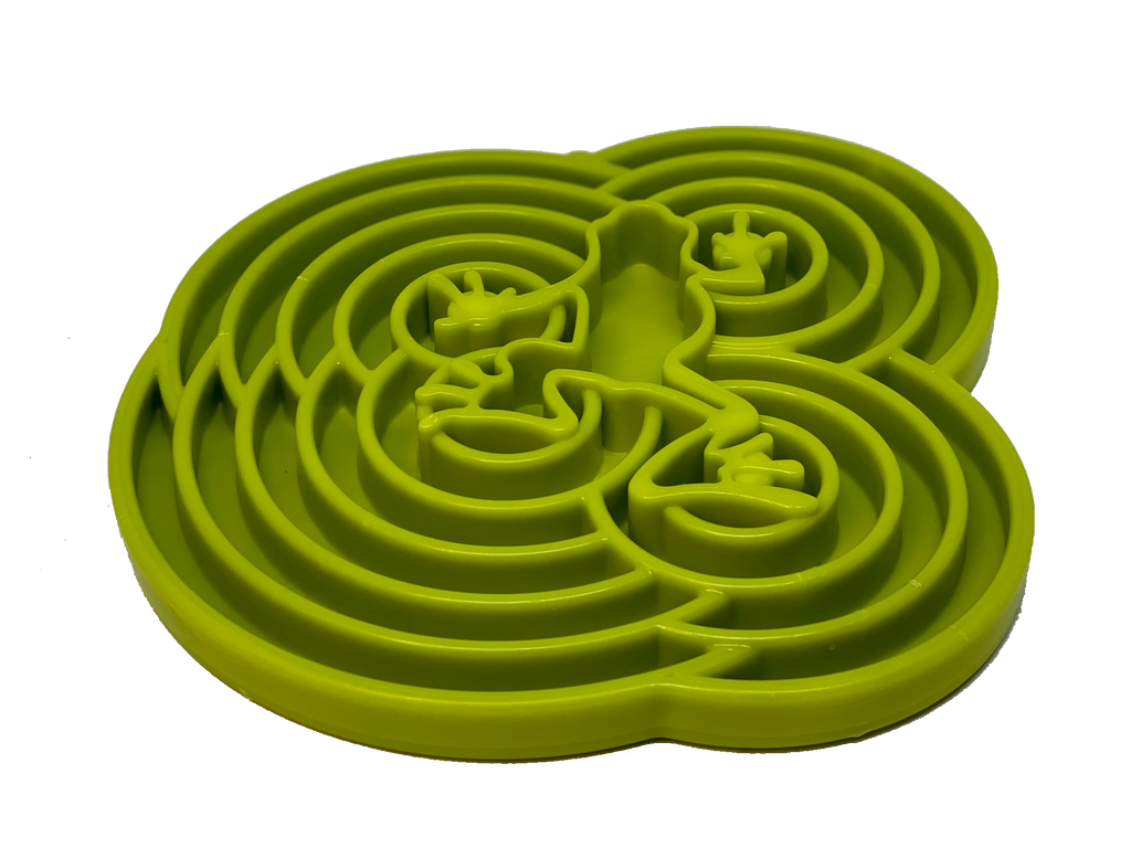 Water Frog eTray Shallow Slow Feeder Dog Bowl for Enrichment | USA Made