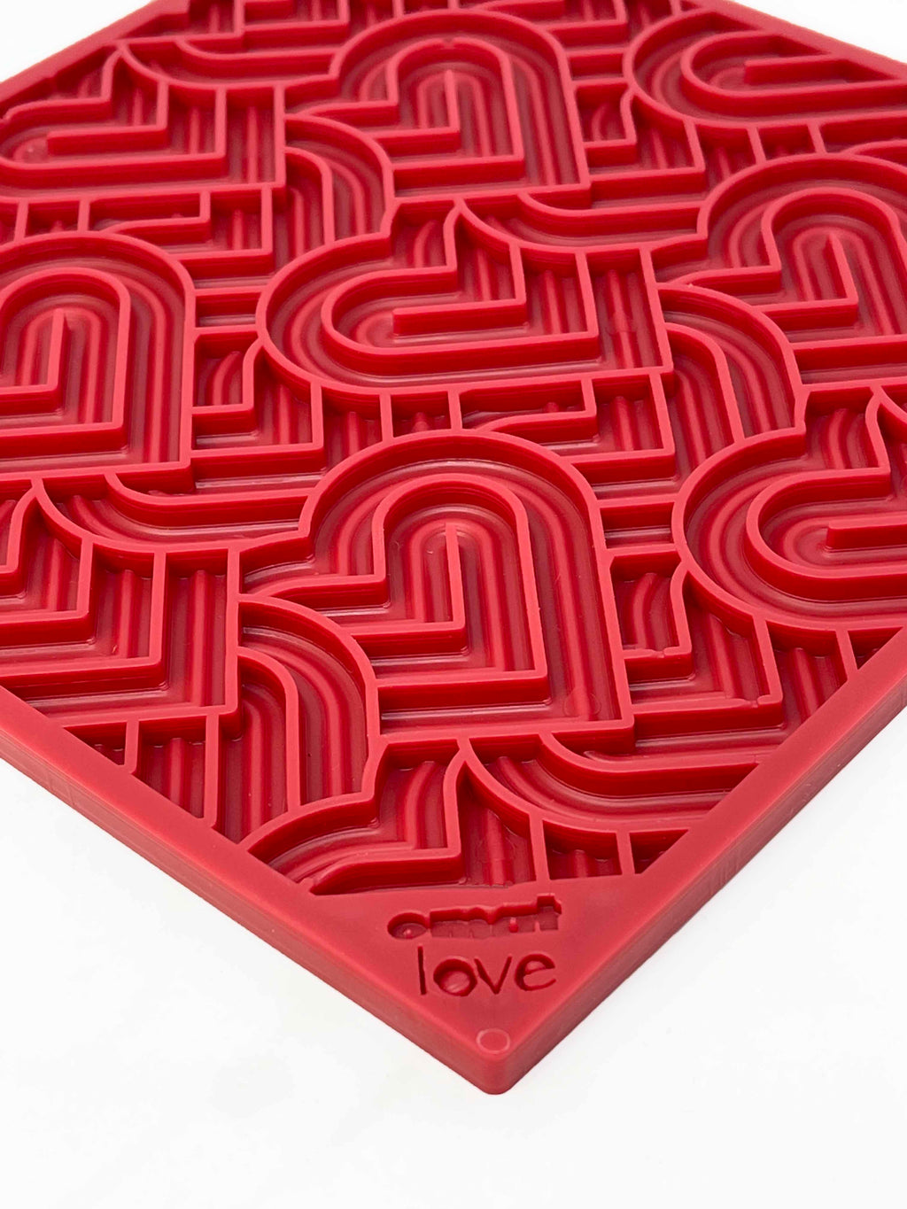 Love eMat - Enrichment Lick Mat for Dogs and Cats| Heart Design | USA Made