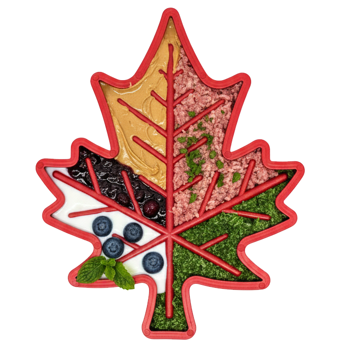 Canadian Maple Leaf Nylon Dog Chew Toy - Indestructible | USA Made