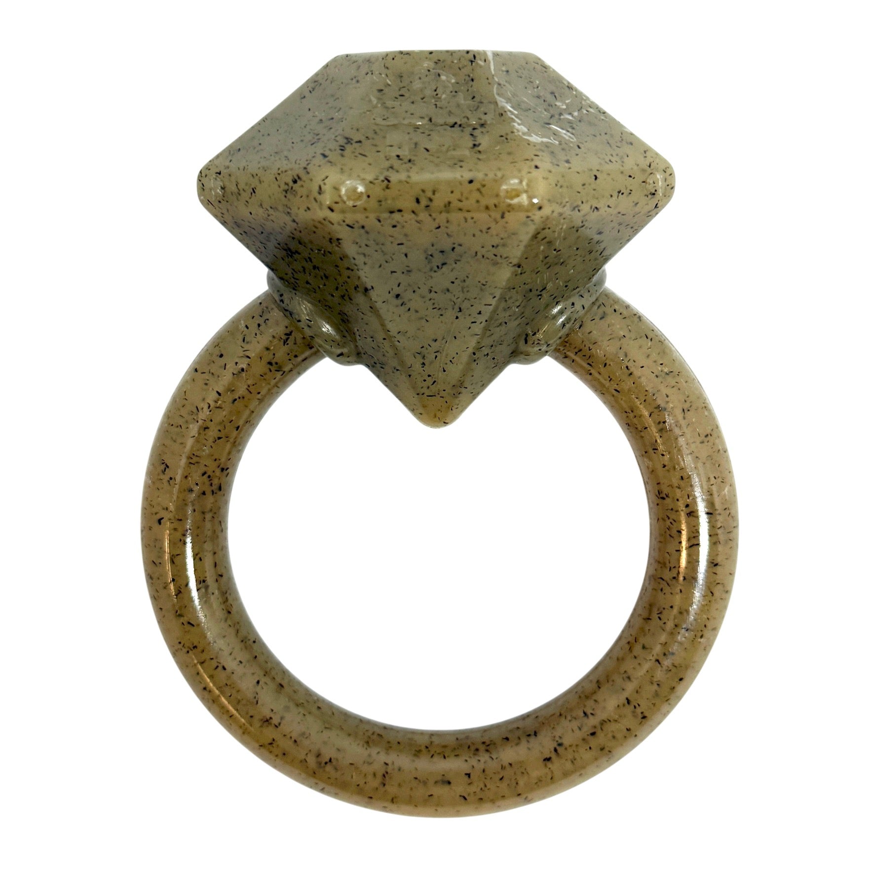 Anillo de dentición de nylon para cachorros con forma de anillo de diamante | Fabricado en EE. UU.
