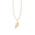 Demeter Leaf Beaded Necklace
