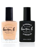 Nail Perfecter + Light Activated Gel-like Top Coat Set  - 7 free + Vegan Nail Polish