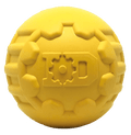 Industrial Dog Ball Rubber Chew Toy for Heavy Chewers | Yellow | USA Made
