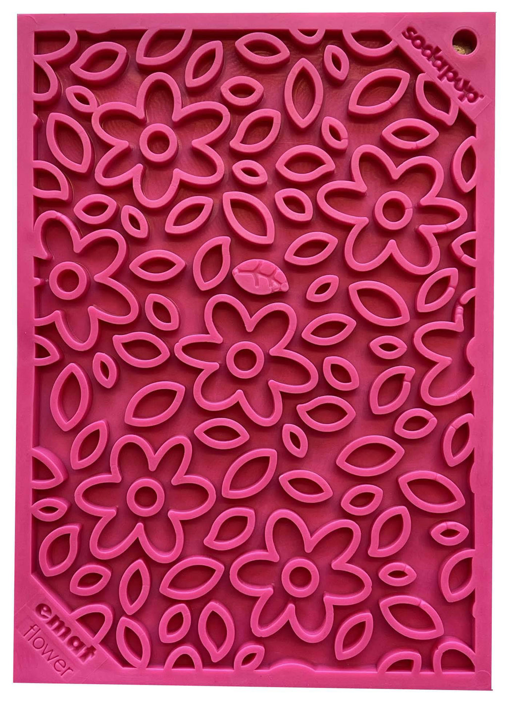 Flower Power eMat - Enrichment Lick Mat for Dogs and Cats | Flower Design | USA Made