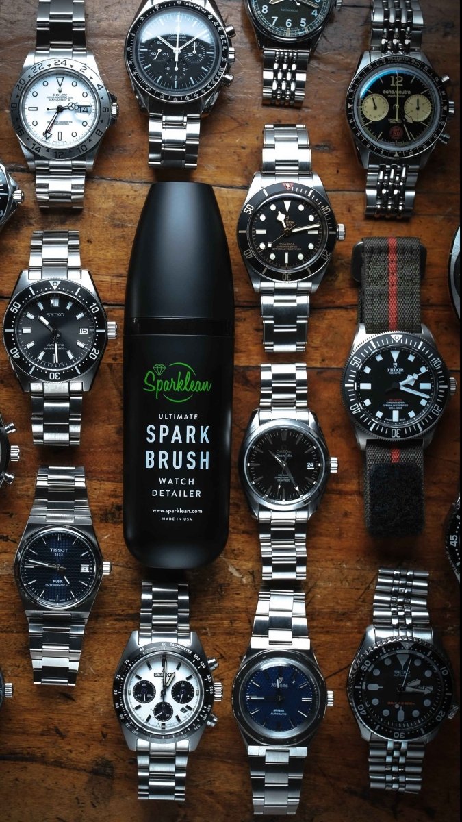 SparkBrush™ by Sparklean® — Soft-bristle cleaner for luxury watches & fine jewelry