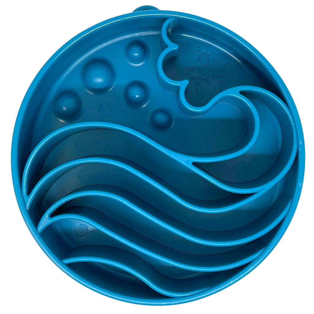 Wave eBowl Deep Slow Feeder Dog Bowl for Enrichment | USA Made
